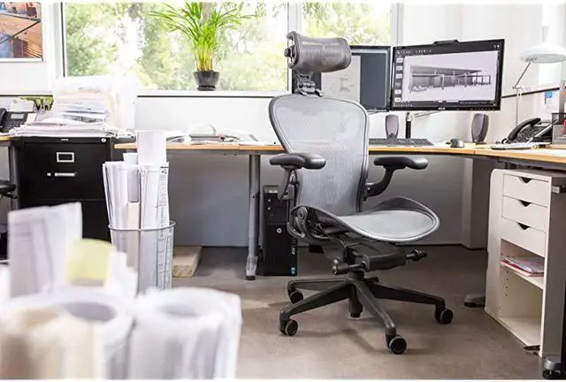 Alt view image 4 of 6 - The Original Headrest for The Herman Miller Aeron Chair by  | Headrest ONLY Chair Not Included H4 for Remastered Carbon