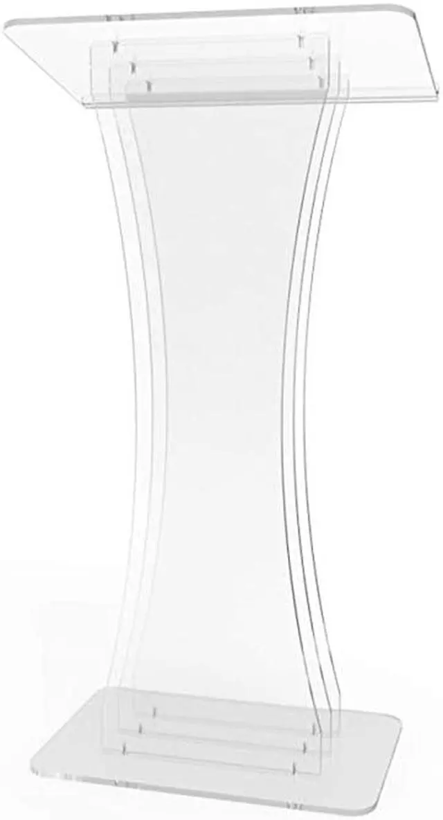 Alt view image 3 of 3 - Clear Acrylic Lucite Podium Pulpit Lectern 18033