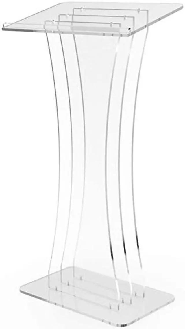 Main image of Clear Acrylic Lucite Podium Pulpit Lectern 18033