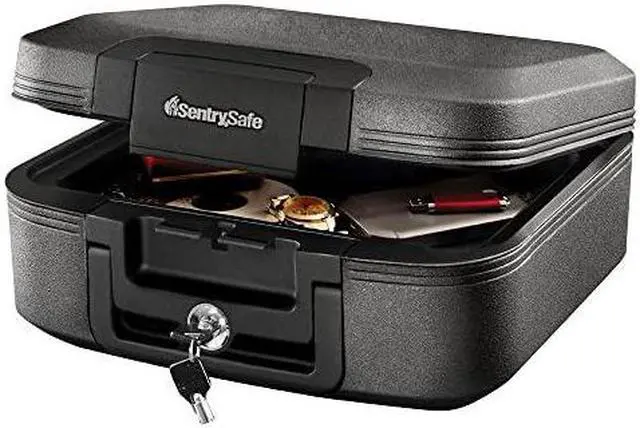 Main image of CHW20221 Fireproof Box and Waterproof Box with Key Lock 028 Cubic FeetCharcoal Gray