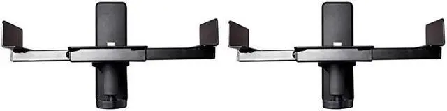 Alt view image 7 of 7 - Pair  RHSB8 Wall Mount Swivel Home Theater Bookshelf Speaker Brackets,Black