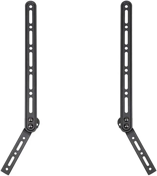 Main image of Universal Sound Bar Mount Bracket for Mounting Above or Under TV with Adjustable 3 Angled Extension Arm Fits Most 23 to 65 Inch TVs up to 33 Lbs Soundbar SBR202 Black