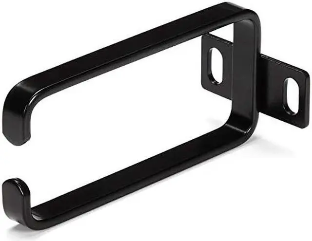 Main image of CMHOOK1UN .com 1U Vertical 1.8 x 3.9in Server Rack Cable Management D-Ring Hook w/ Flexible Opening - Network Rack-Mount Cord Organizer Ring (CMHOOK1UN) Black