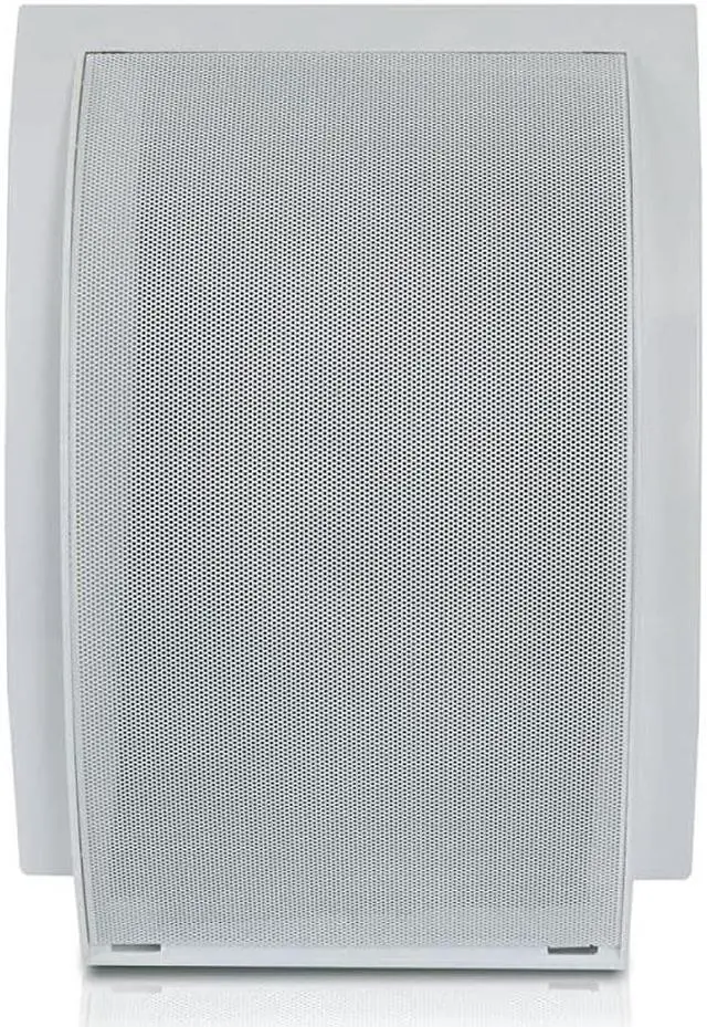 Alt view image 2 of 7 - Indoor Wall Mount PA Speaker 65 Inch 50 Watt Surface Mountable Public Address Speaker with 70 Volt Transformer 130 Hz to 15 kHz Frequency Response 8 Ohm  PDWT6 SILVER