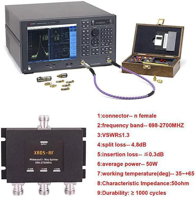 Alt view image 3 of 7 - WideBand 3 Way Splitter48dB N Type Female50 Ohm by  NOT for TV