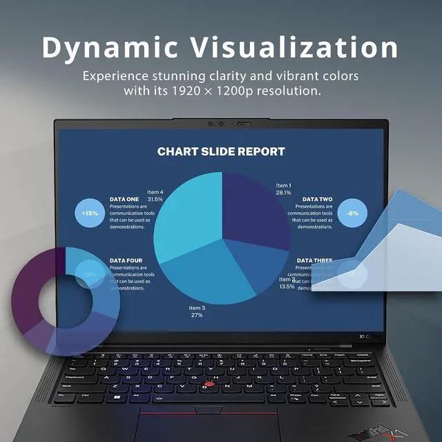 Alt view image 3 of 5 - Lenovo ThinkPad X1 Carbon Gen 10 21CB009HUS 14" Touchscreen Notebook - WUXGA - 1920 x 1200 - Intel Core i7 12th Gen i7-1260P Dodeca-core (12 Core) - 16 GB Total RAM - 16 GB On-board Memory - 512