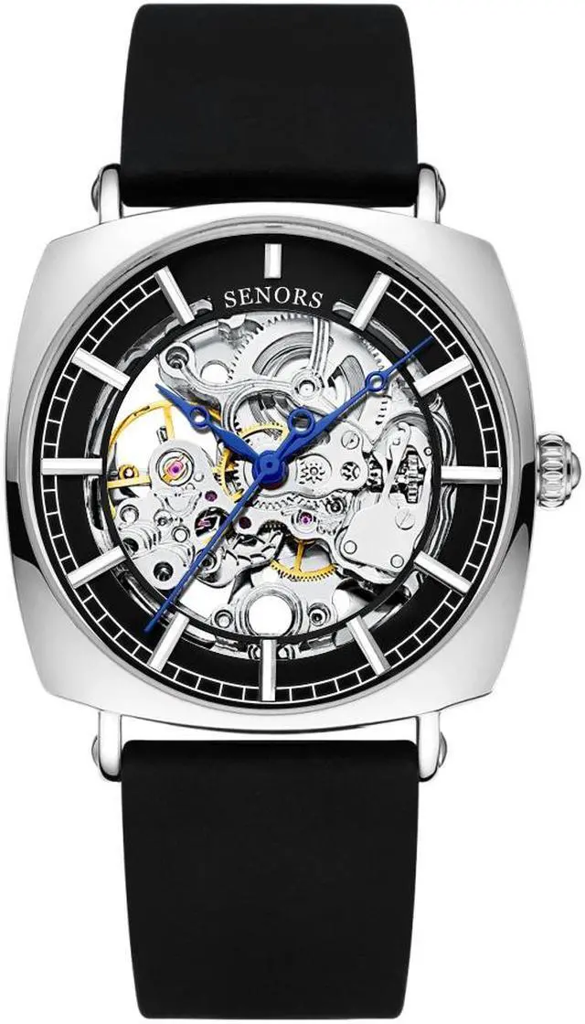 Main image of Mens Automatic Mechanical Wrist Watches Silicone Strap, Skeleton Tourbillon Self Winding Waterproof Watches for Men, Original Design Fashion Casual Sport Luminous Man Watches