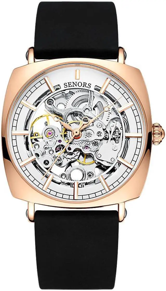 Main image of Mens Automatic Mechanical Wrist Watches Silicone Strap, Skeleton Tourbillon Self Winding Waterproof Watches for Men, Original Design Fashion Casual Sport Luminous Man Watches