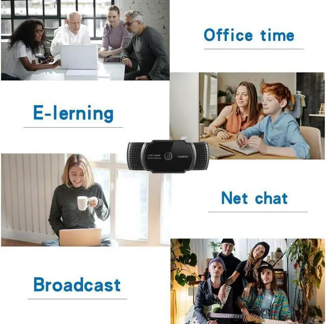 Alt view image 6 of 6 - 5MP HD 1080P Webcam Auto Focus Camera with Mic for Dektop, Laptop, Compatible with windows, Mac os for Video Conferencing, Recording, and Streaming