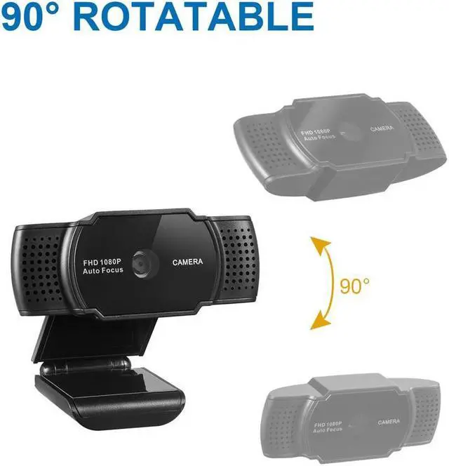 Alt view image 3 of 6 - 5MP HD 1080P Webcam Auto Focus Camera with Mic for Dektop, Laptop, Compatible with windows, Mac os for Video Conferencing, Recording, and Streaming