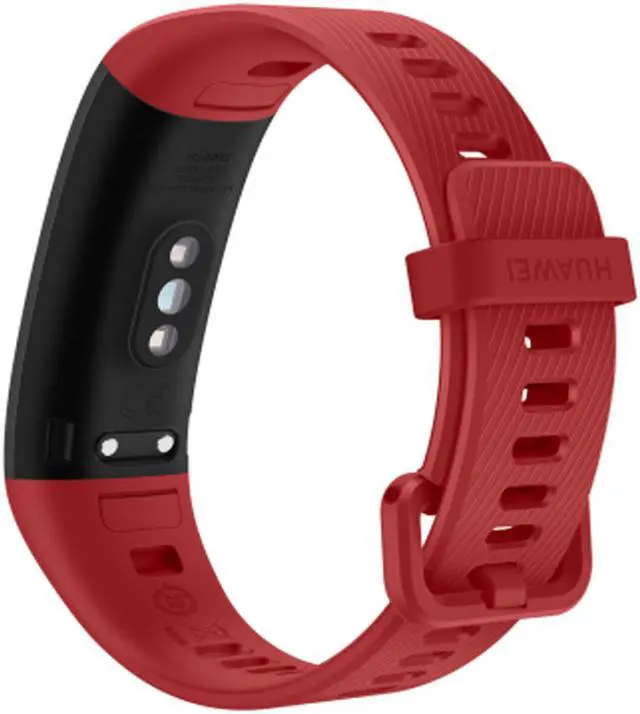 Alt view image 2 of 7 - HUAWEI Band 4 Pro - Smart Band Fitness Tracker with 0.95 Inch AMOLED Touchscreen, 24/7 Heart Rate Monitor, Blood Oxygen Saturation Monitor, Built-in GPS, 5ATM Waterproof - Cinnabar Red