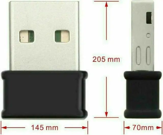 Alt view image 5 of 7 - Wireless Lan USB PC WiFi Adapter Network 802.11AC 1200Mbps Dual Band 2.4G / 5G