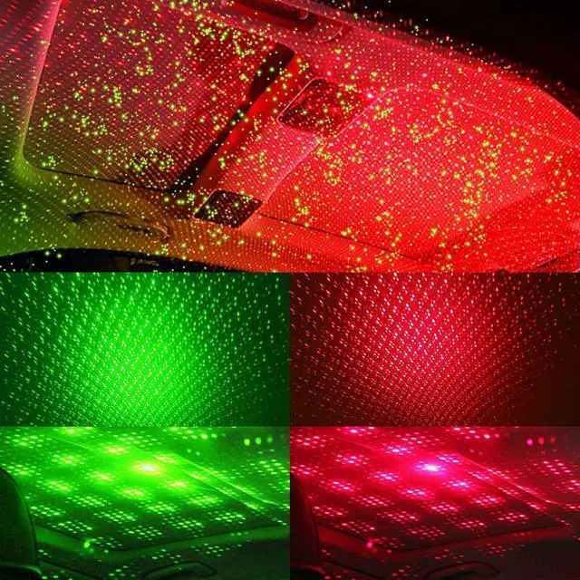 Alt view image 7 of 7 - USB Car Accessories Interior Atmosphere LED Starry Sky Lamp Ambient Night Light