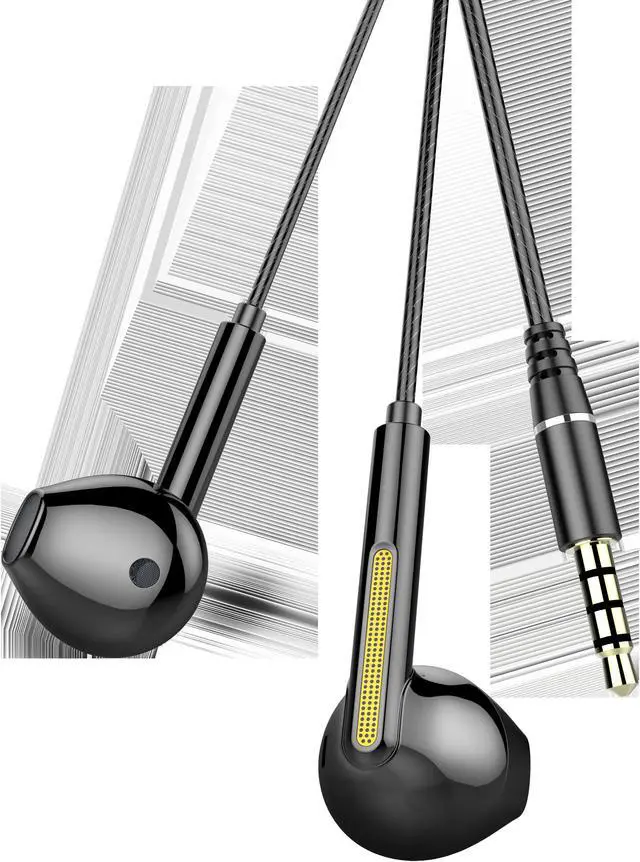 Main image of Earbuds Headphones , Wired Earbud with Heavy Bass Stereo Noise Blocking, Microphone, Compatible with iPhone, Android Phones, Laptops, Computers, iPad or Any Device with 3.5mm Interface