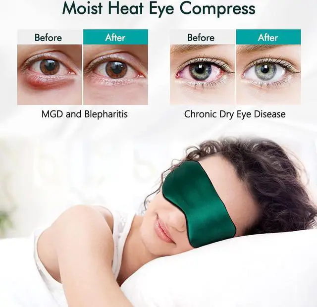 Alt view image 3 of 3 - Silk Sleep Mask Eye Mask Blindfold with Double Layer Silk Filling and Elastic Strap for Full Night's Sleep, Travel and Nap, Soft Eye Cover Eyeshade with (Green)