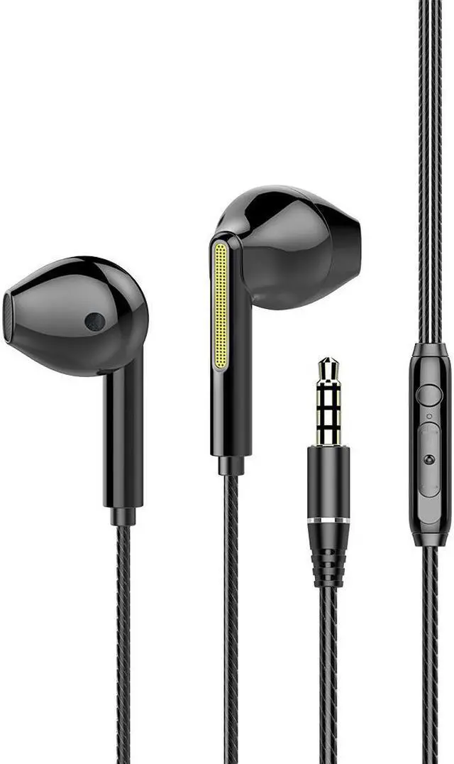 Main image of 3.5mm Wired Earbuds,Earphones in-Ear Headphones HiFi Stereo, Crystal Clear Audio, Earphone for iPhone, iPad, Android Phones, MP3, Laptop, Computer Black
