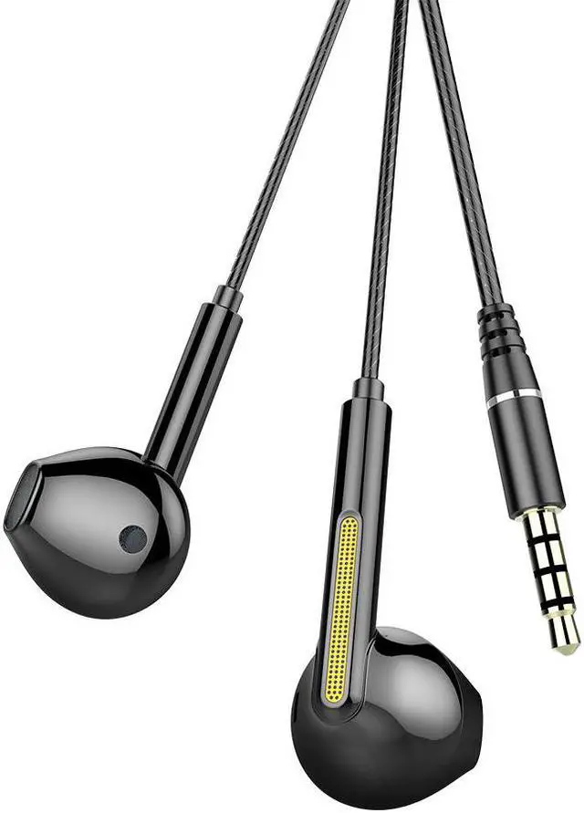 Alt view image 3 of 3 - 3.5mm Wired Earbuds,Earphones in-Ear Headphones HiFi Stereo, Crystal Clear Audio, Earphone for iPhone, iPad, Android Phones, MP3, Laptop, Computer Black