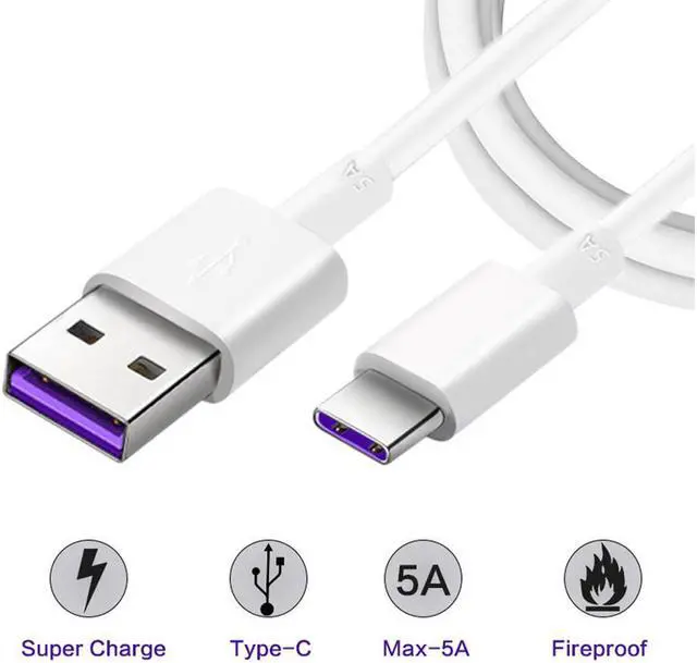 Alt view image 2 of 5 - 3.3ft 5A Fast Charge USB C Cable Fast Charge and Sync - USB Type C Cable 3.3ft for Samsung Galaxy S10/S9/S8te 9, LG V20/G6/G5, Sony,Huawei and More
