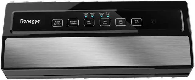 Alt view image 2 of 3 - Vacuum Sealer Machine, Automatic Food Sealer Detachable Design|Led Indicator Lights|Dry Moist Food Modes| Compact Design w/ Starter Kit(Silver)