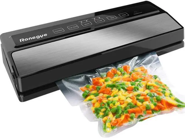 Main image of Vacuum Sealer Machine, Automatic Food Sealer Detachable Design|Led Indicator Lights|Dry Moist Food Modes| Compact Design w/ Starter Kit(Silver)