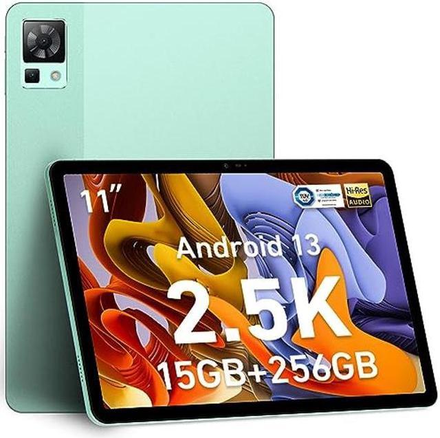 DOOGEE T30 PRO Tablet,11''2.5K Android Tablet, 15GB+256GB Android 13 Tablet,  Octa-Core Gaming Tablet, 8580mAh,Hi-Res Quad Speakers, 20MP Camera, TUV Low  Bluelight, Split Screen-Green 
