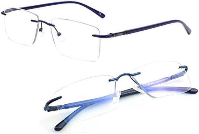 Rimless reading 2025 glasses 1.75