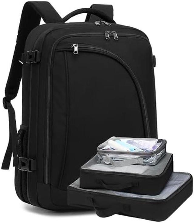 MOLNIA 3 in 1 Laptop Backpack, 17.3 inch Computer Bags for Men, Grey