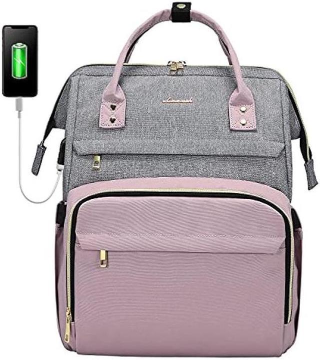 Amazon.com: LOVEVOOK Laptop Backpack for Women,15.6 Inch Professional  Womens Travel Backpack Purse Computer Laptop Bag Nurse Teacher  Backpack,Waterproof College Work Bag Carry on Backpack with USB  Port,Light-pink : Electronics