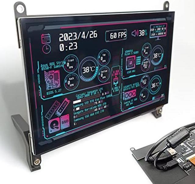 computer lcd temperature display