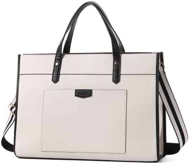  Laptop Bag for Women Leather Work Tote 15.6 Inch