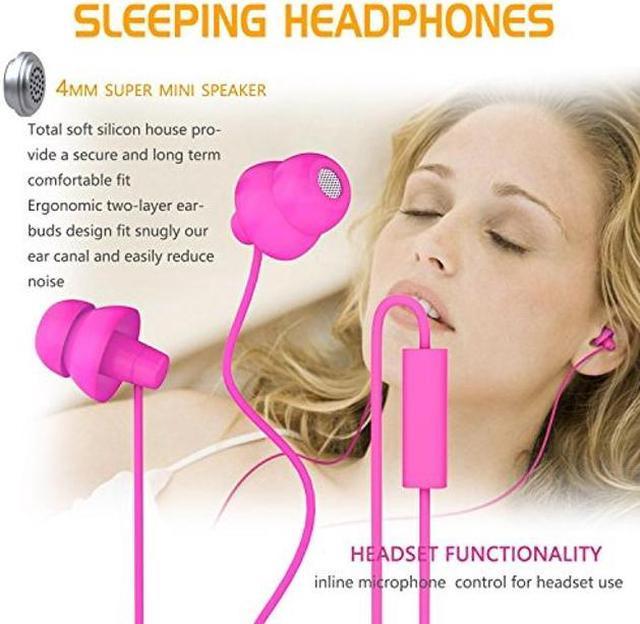 Maxrock unique total best sale soft silicon sleeping headphones