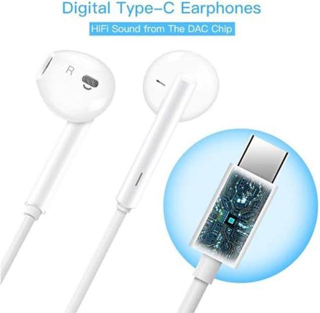 Écouteurs USB C pour iPhone 15 Pro Max Samsung Galaxy A34 A54 A53