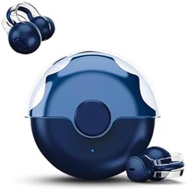 Mosonnytee Open Ear Headphones Wireless Bluetooth Clip on Wireless Earbuds  Bluetooth Workout Headphones for Men, 56Hrs Charging case IPX5 Waterproof 