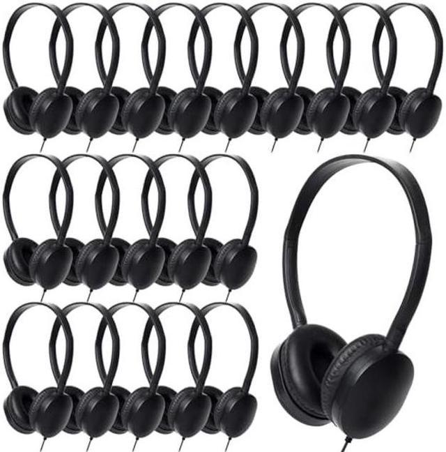 OSSZIT Classroom Kids Headphones Bulk 25 Pack Class Set of