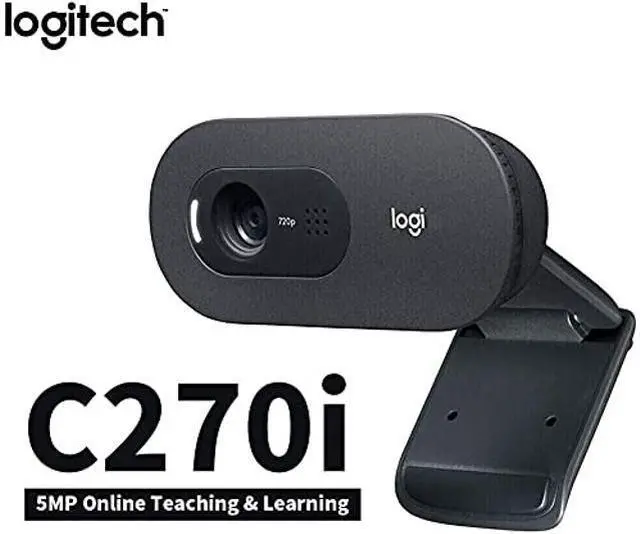 Alt view image 5 of 5 - Logitech C270i PTV 960-001084 Desktop or Laptop Webcam, HD 720p Widescreen for Video Calling and Recording - Worldwide Version Chinese Spec