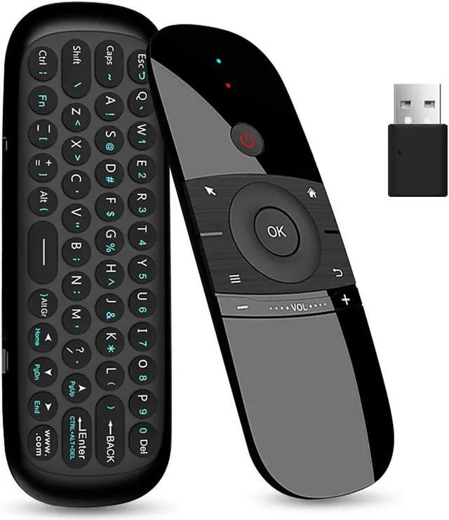 Main image of WeChip W1 Universal TV Remote Air Mouse, Wireless Keyboard Fly Mouse 2.4GHz Connection Air Remote Keyboard Mouse for Android TV Box/PC/Smart TV/Projector/HTPC/All-in-one PC/TV (w1)