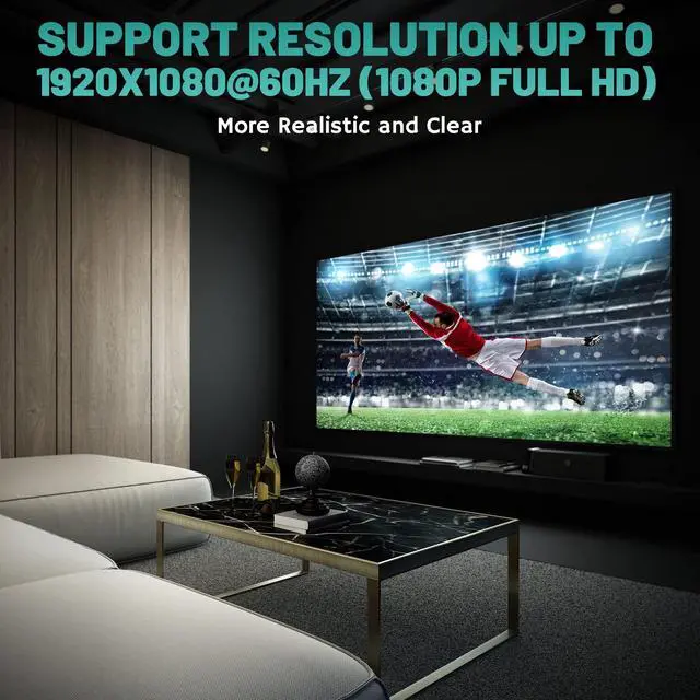 Alt view image 4 of 5 - DisplayPort to VGA Cable 25 FT, DP to VGA Adapter Cord, Display Port to VGA Male to Male Converter Cable, Gold-Plated, 1080P@60Hz, for PC, Desktop, Laptop, HDTV, Projector, Monitor, with 25 Ties