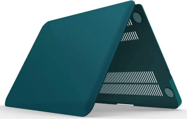 Alt view image 3 of 5 - IBENZER Compatible with MacBook Pro 13 Inch case A1278 2012-2008, Hard Shell Case with Bag & Keyboard & Screen Cover for Old Version Mac Pro 13 with CD-ROM, Quetzal Green, P13QUGN+3SP