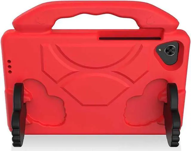 Alt view image 2 of 5 - SaharaCase KidProof Case for Samsung Galaxy Tab A7 Lite - Built-in Kickstand, Convenient Handle, Shock-Absorbing Corners (Red)