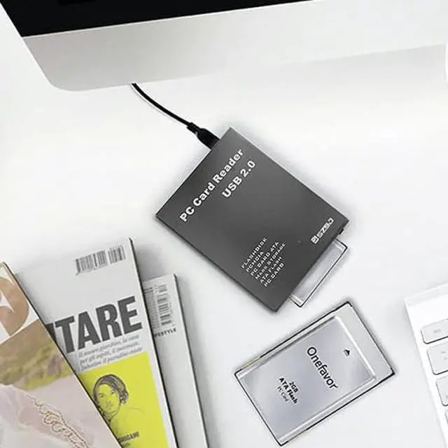 Alt view image 5 of 5 - SZBJ USB2.0 Plastic Version Interface PCMCIA Card Reader,Read Flashdisk,PCMCIA,PC Card ATA,Mass Storage ATA Flash,PC Card (Card Reader, Gray)