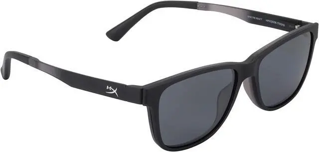 Main image of HyperX Spectre React - Gaming Eyewear, Blue Light Blocking Glasses, UV Protection, Ultem Frame, Crystal Clear Lenses, Microfiber Bag, Hard Case  Small w. Polarized Clip Crystal Grey