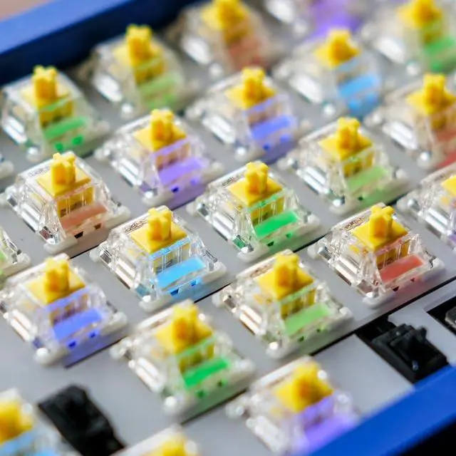 Alt view image 4 of 5 - DRAOZA Gateron G Yellow Pro 3.0 Switches,5-Pin Pre Lubed RGB SMD Linear Switches for MX Gaming Mechanical Keyboard (G Pro 3.0,Yellow,108PCS)