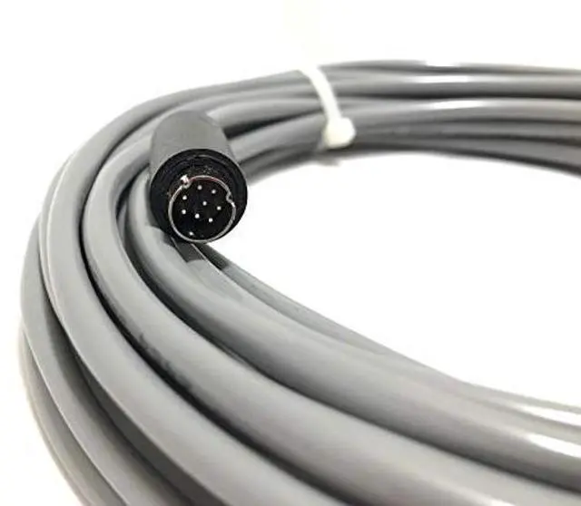 Alt view image 2 of 3 - 25' EVI Control Cable VISCA RS232 Cable for Sony EVI/BRC/SRG Series Cameras (8 Pin Mini Din to 9 Pin D-Sub Serial Computer Connector) - Made in The USA