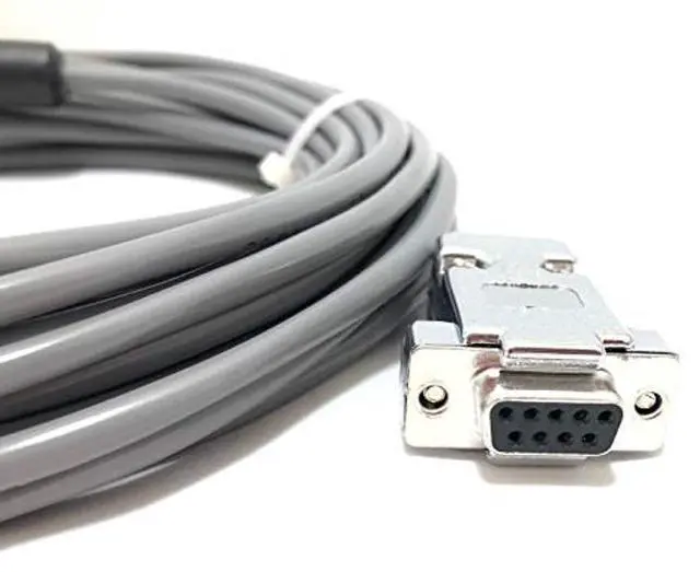 Alt view image 3 of 3 - 25' EVI Control Cable VISCA RS232 Cable for Sony EVI/BRC/SRG Series Cameras (8 Pin Mini Din to 9 Pin D-Sub Serial Computer Connector) - Made in The USA