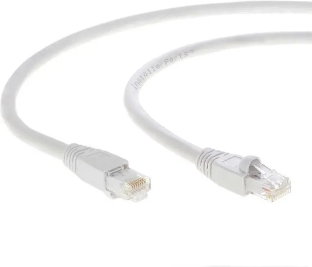 Alt view image 4 of 5 - InstallerParts (10 Pack Ethernet Cable CAT6A Cable UTP Booted 3 FT - White - Professional Series - 10Gigabit/Sec Network/High Speed Internet Cable, 550MHZ