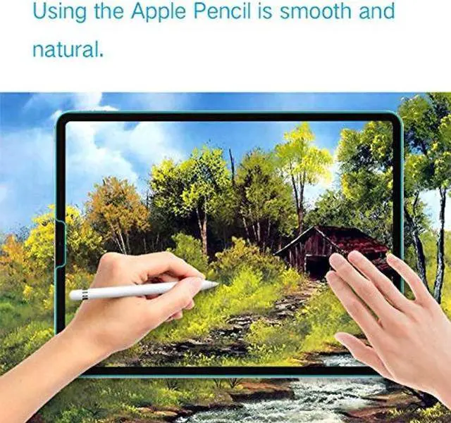 Alt view image 5 of 5 - PERFECTSIGHT Anti Blue Light Screen Protector Compatible with iPad Pro 12.9 Inch (2022/2021/2020/2018 Model), Blue Light Filter Anti Fingerprint Tempered Glass [1 Pack]