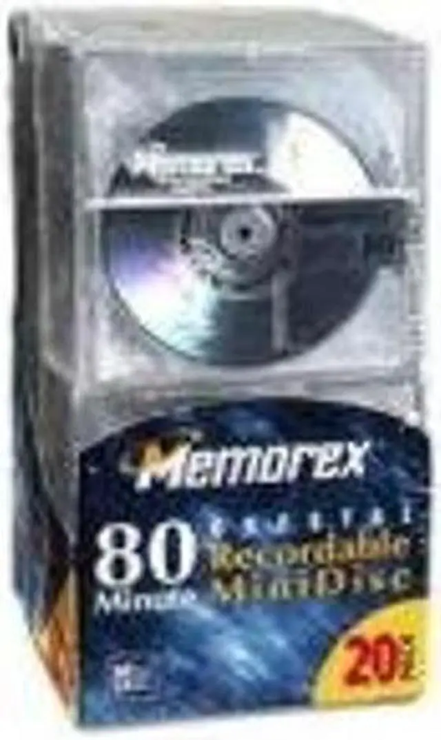 Main image of MEMOREX 1520-2200 MD80 MiniDisc - Pack of 20