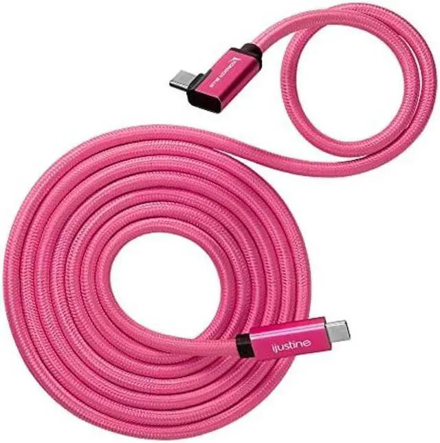 Alt view image 3 of 5 - KONDOR BLUE x iJustine | Complete Collection | 9 Braided Cable Pack with EDC Tech Pouch for Cable Organization, Compatible with Phones, Computers, Cameras, & Beyond | Pink