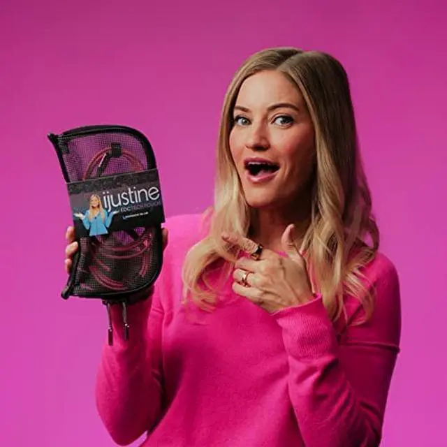Alt view image 5 of 5 - KONDOR BLUE x iJustine | Complete Collection | 9 Braided Cable Pack with EDC Tech Pouch for Cable Organization, Compatible with Phones, Computers, Cameras, & Beyond | Pink