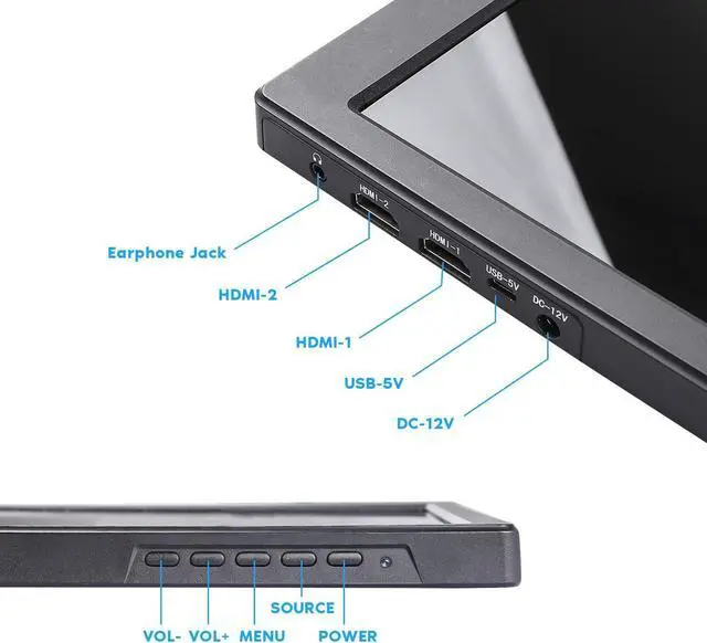 Alt view image 4 of 5 - SunFounder Raspberry Pi Display 13.3 Inch IPS Portable 2 HDMI Monitor with Raspberry Pi Pico Basic Starter Kit for Raspberry Pi Beginners & Software Engineer